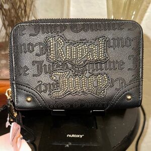 Juicy Couture Black and Gold Embellished Wallet